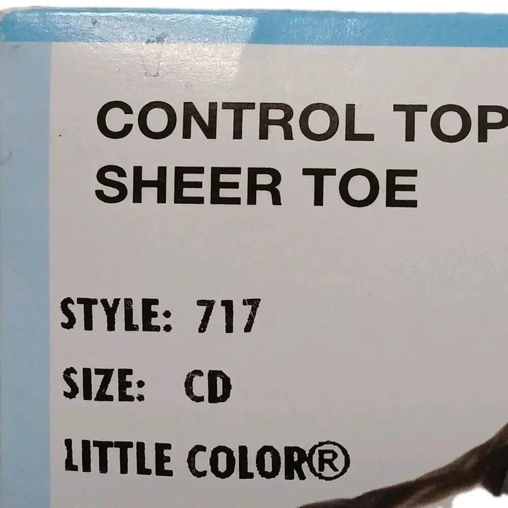 Discontinued Hanes Silky Sheer Cool Comfort WICKING Pantyhose Sz CD Little Color